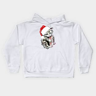 Christmas cat Kids Hoodie